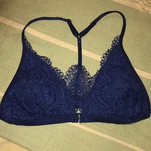 Adorable navy floral lace VS bralette